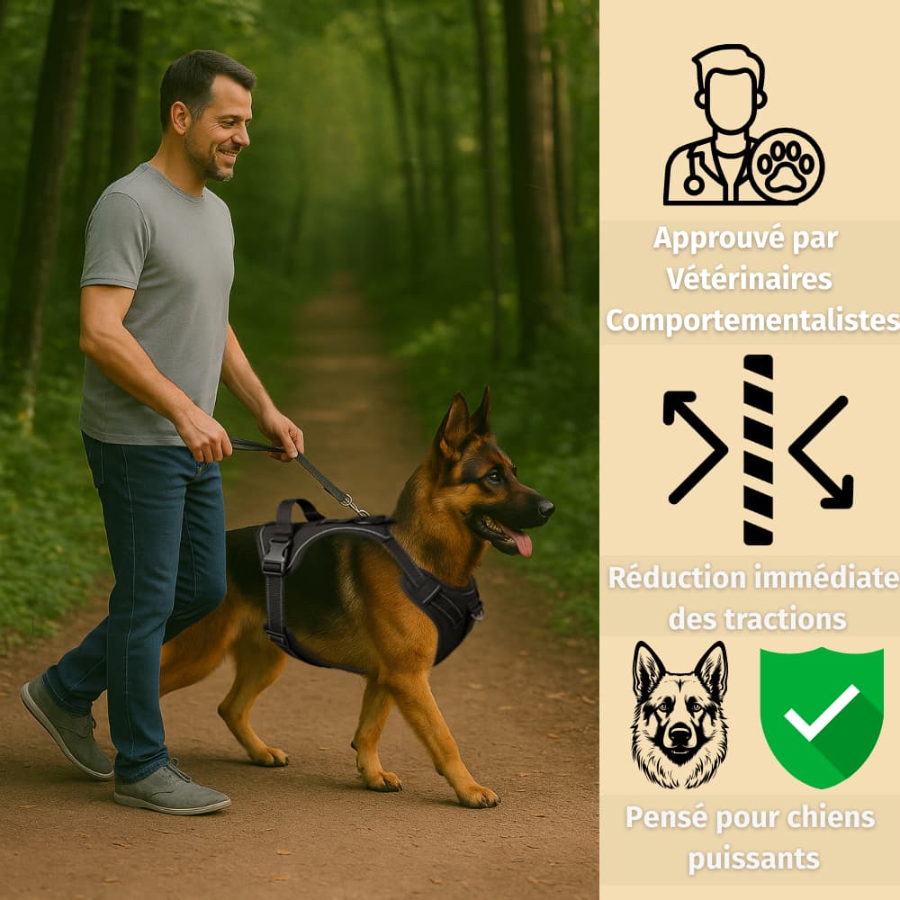 Harnais Anti-Traction pour chien